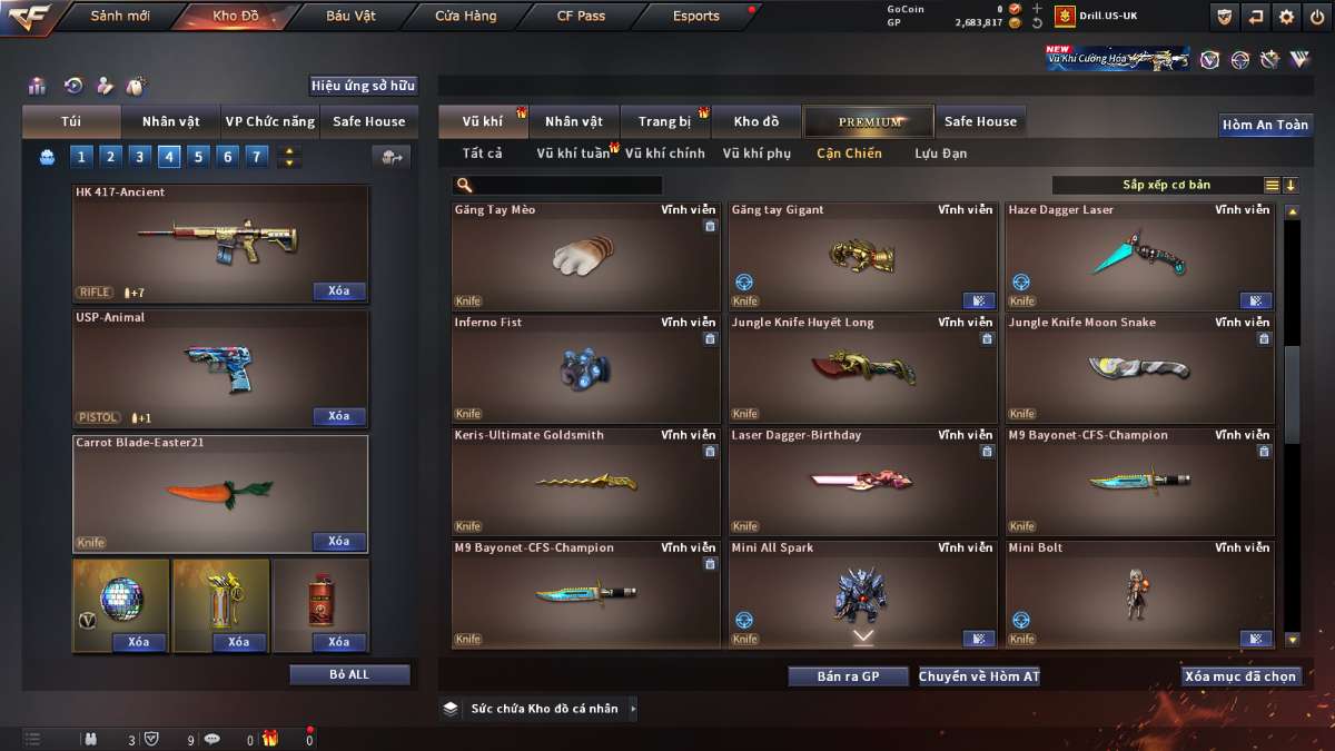 shop acc cf uy tin gia re